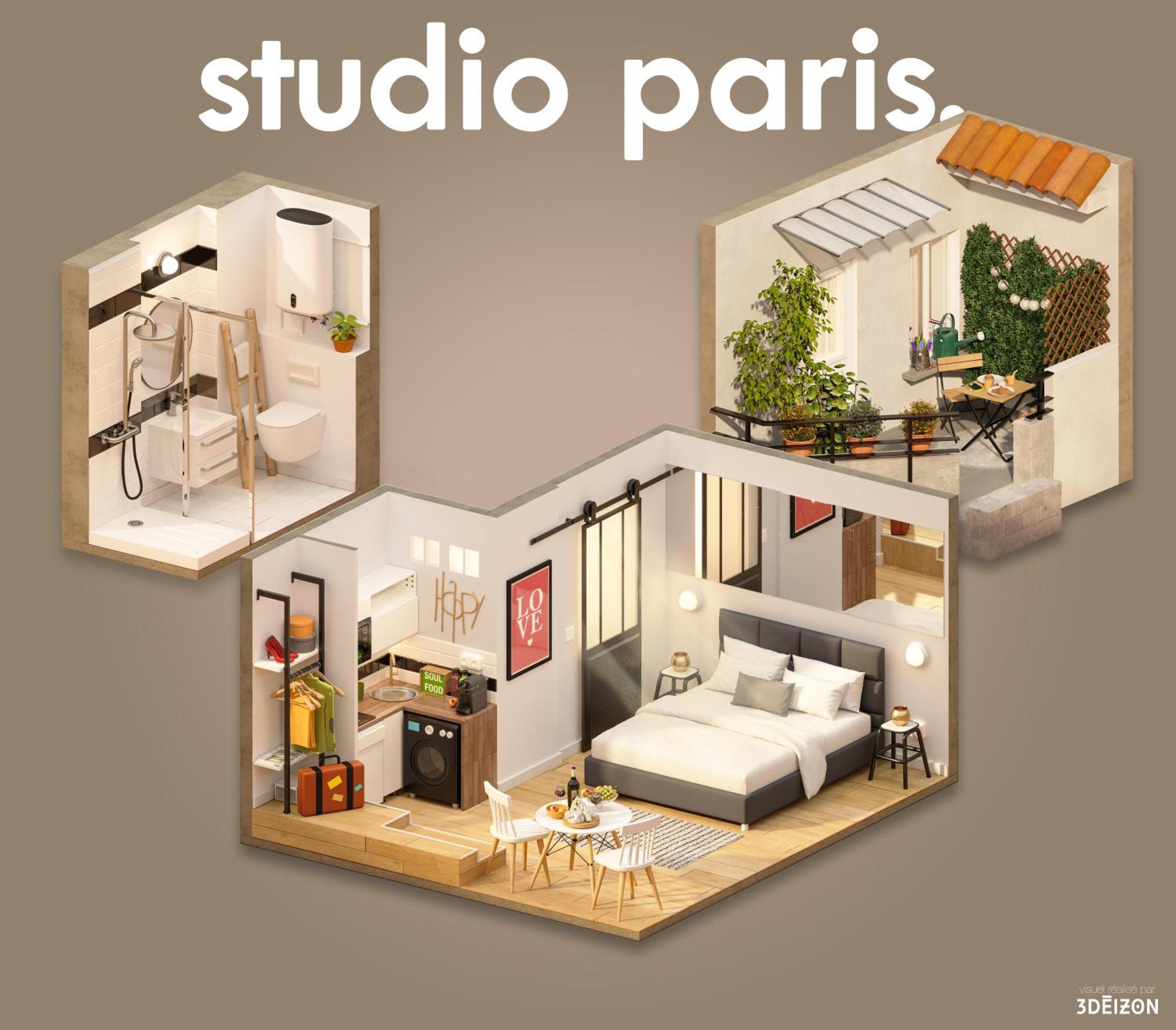 Studio Terrasse Privee 5 Min To Eiffel Tower Paris Extérieur photo